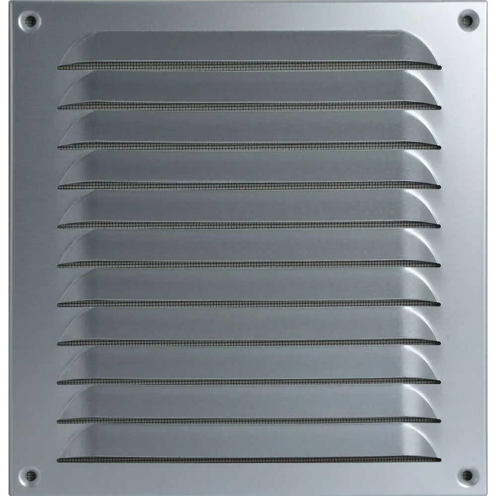Upmann GmbH & Co.KG  UPMANN Wetterschutzgitter aufschraubbar eckig 230x240 mm Alu silber