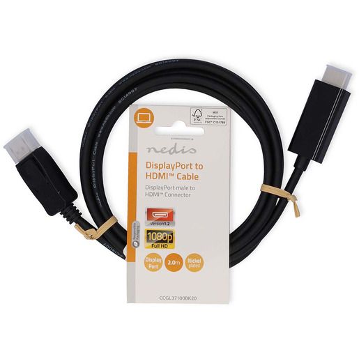 Nedis DISPLAYPORT-KABEL HDMI 2M / NEDIS CCGL37100BK20