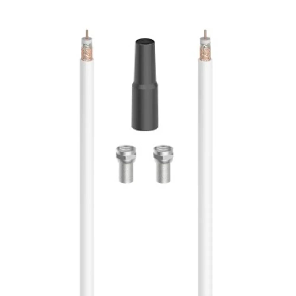 Hama SAT-Anschluss-Kit, 100 dB, 10 m
