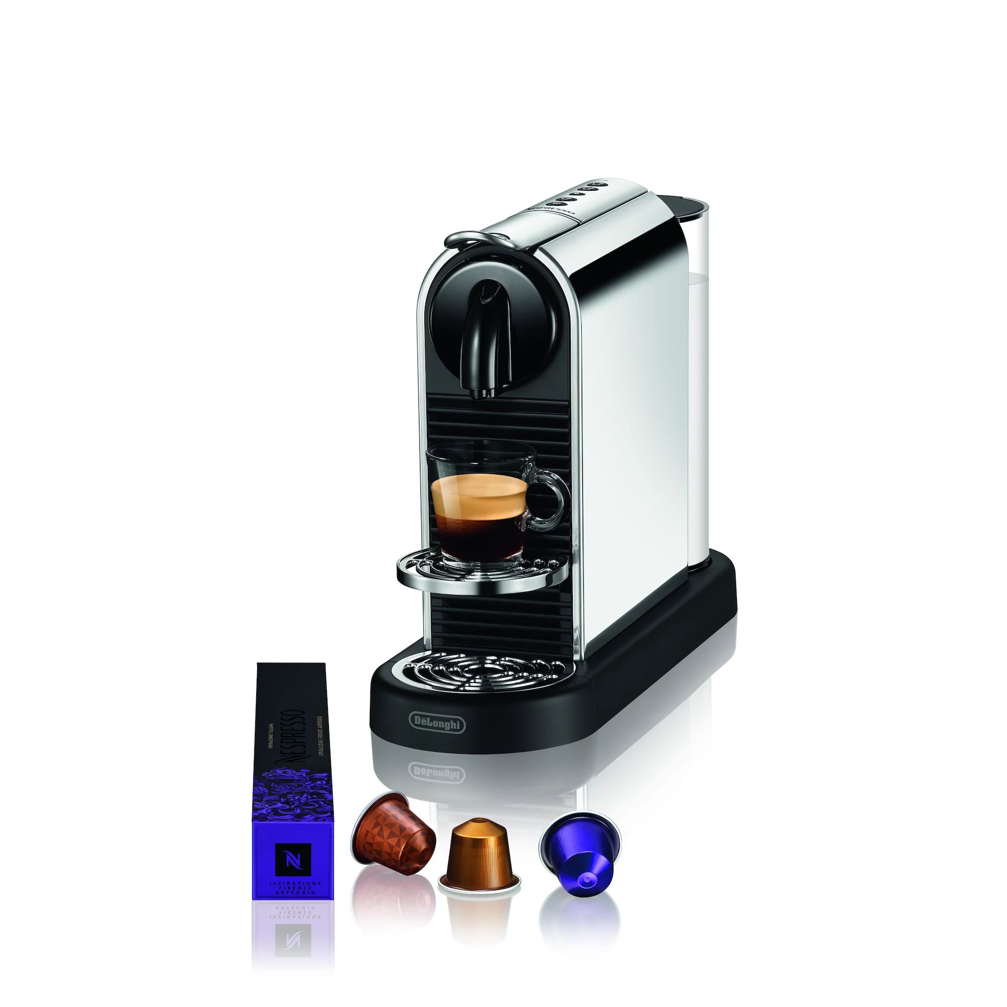 De'Longhi Nespresso Citiz Platinum EN220.M, Silber