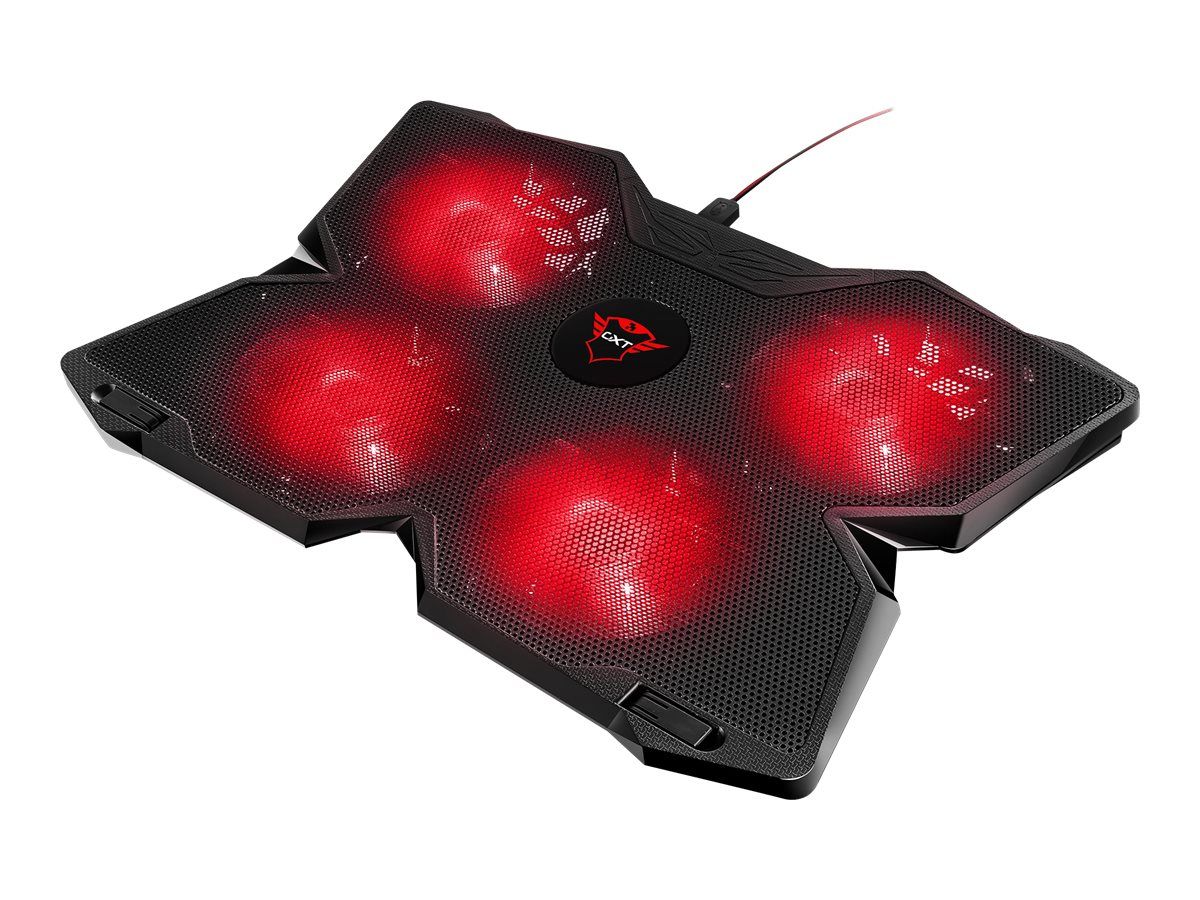 Trust GXT 278 - Notebook-Ständer - mit 4 Ventilatoren - 43.9 cm (17.3")
