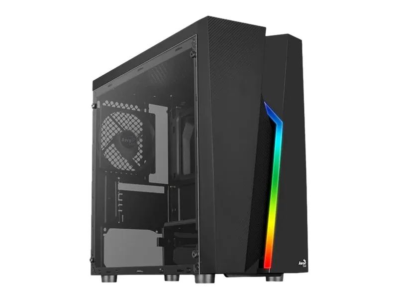AEROCOOL ADVANCED TECHNOLOGIES AeroCool Bolt Mini Tempered Glass - Tower - micro ATX - Seitenteil mit Fenster (gehärtetes Glas)