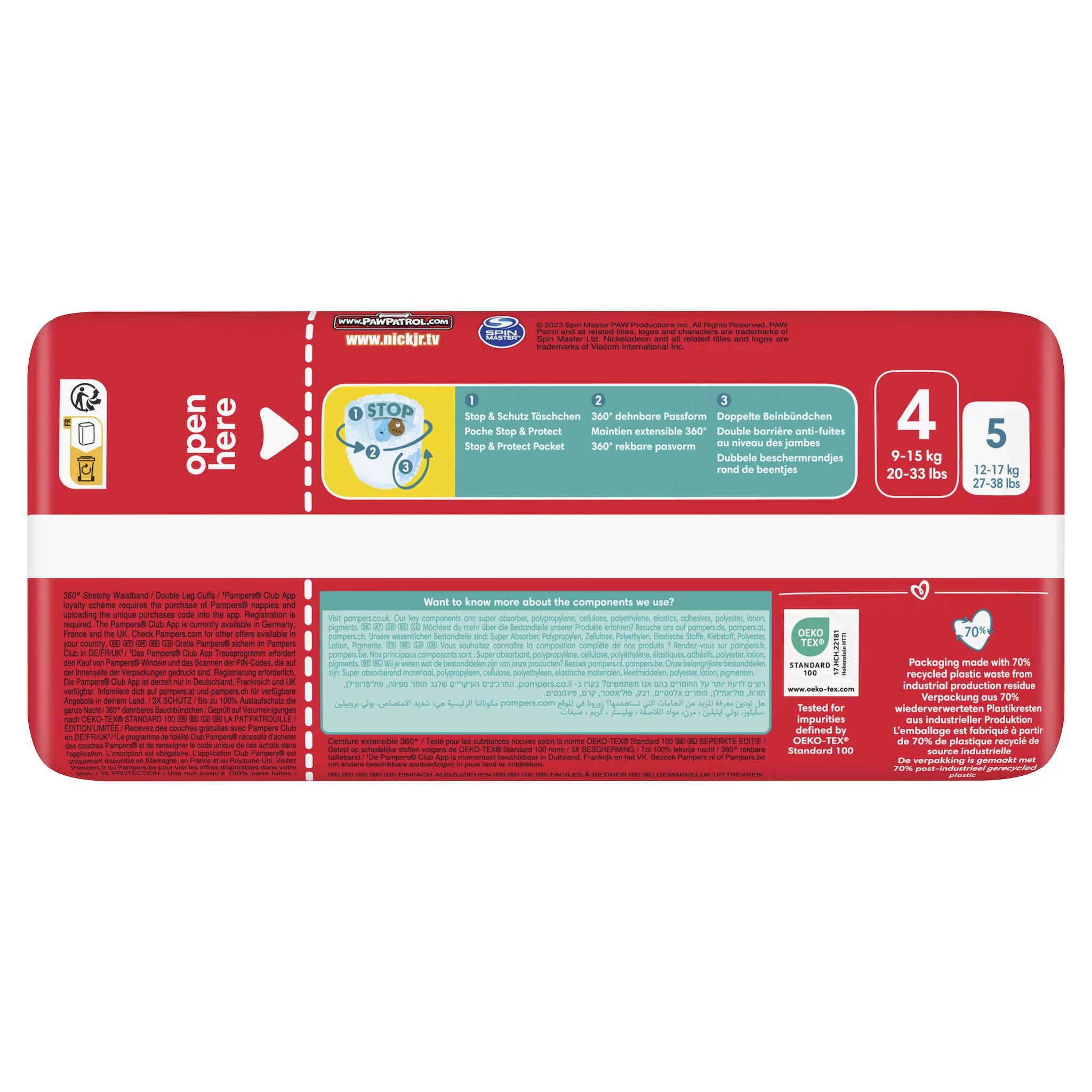 Pampers Baby Dry Pants Gr.4 Maxi 9-15kg Single Pack Paw Patrol