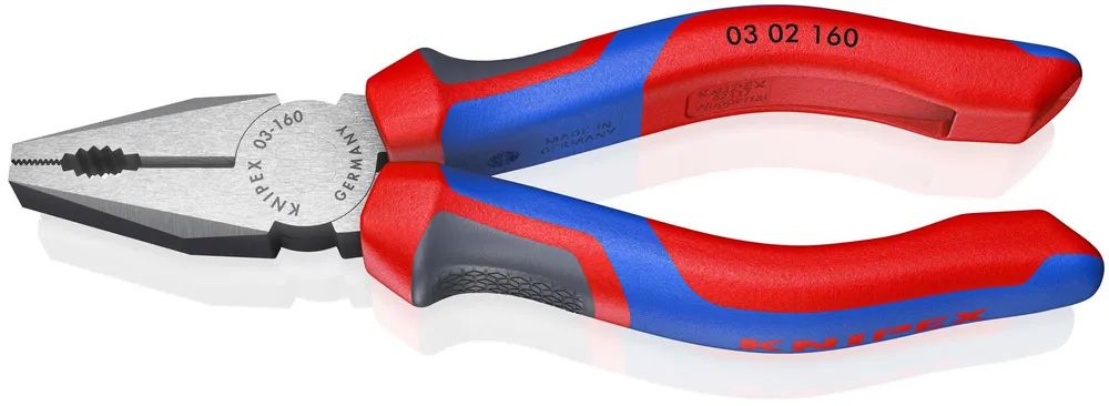 KNIPEX Kombizange mit Comfort-Griffen schwarz atramentiert 160 mm