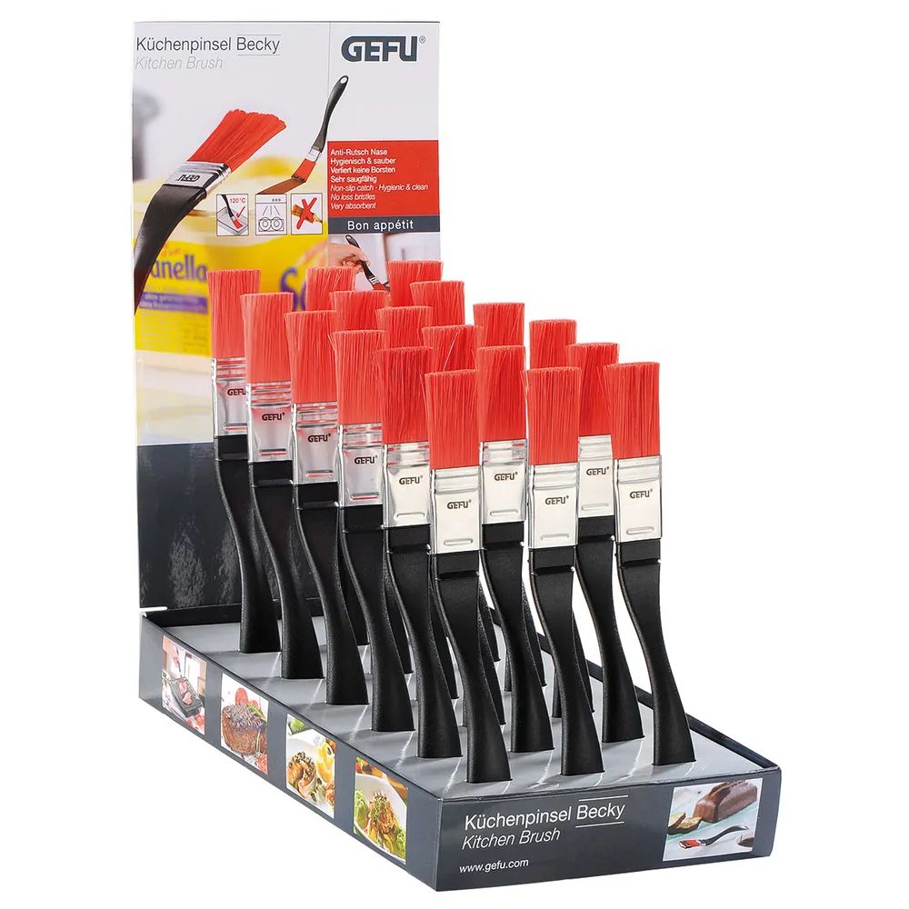 GEFU Display Küchenpinsel BECKY, 18 Stück