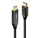 Lindy Adapterkabel - DisplayPort männlich zu HDMI männlich - 1 m - abgeschirmt - Schwarz - unterstützt 8K 60 Hz (7680 x 4320)