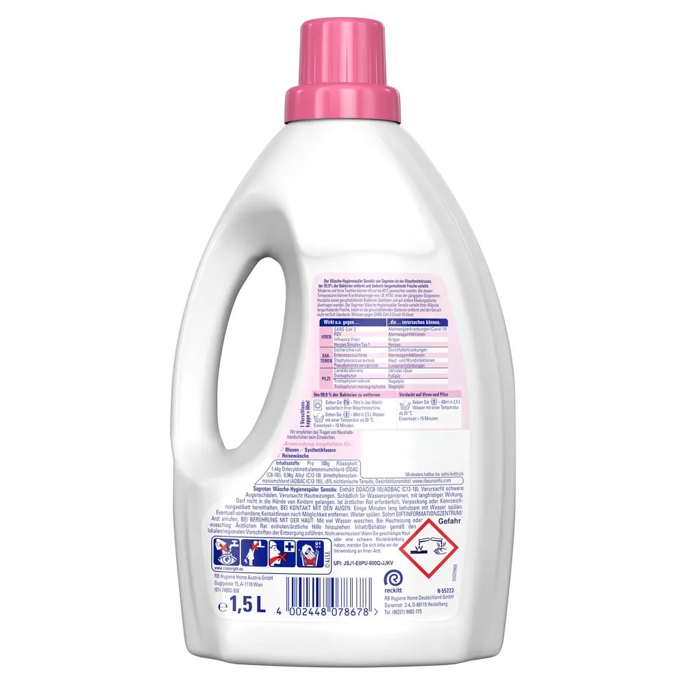 Sagrotan Wäsche Hygienespüler Sensitiv 1500ml