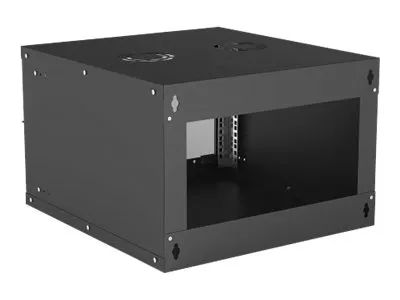 Intellinet Network Cabinet, Wall Mount (Basic), 6U, Usable Depth 500mm/Width 485mm, Black, Flatpack, Max 50kg, Glass Door, 19", Parts for wall installation (eg screws and rawl plugs)