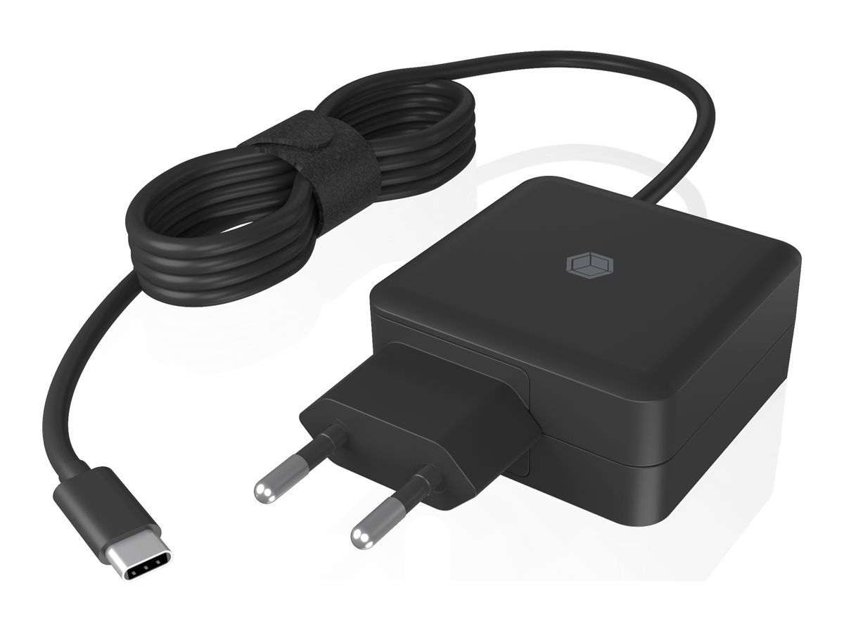 ICY BOX IB-PS111-PD - Netzteil - 65 Watt - 3 A - PD 3.0 (24 pin USB-C)