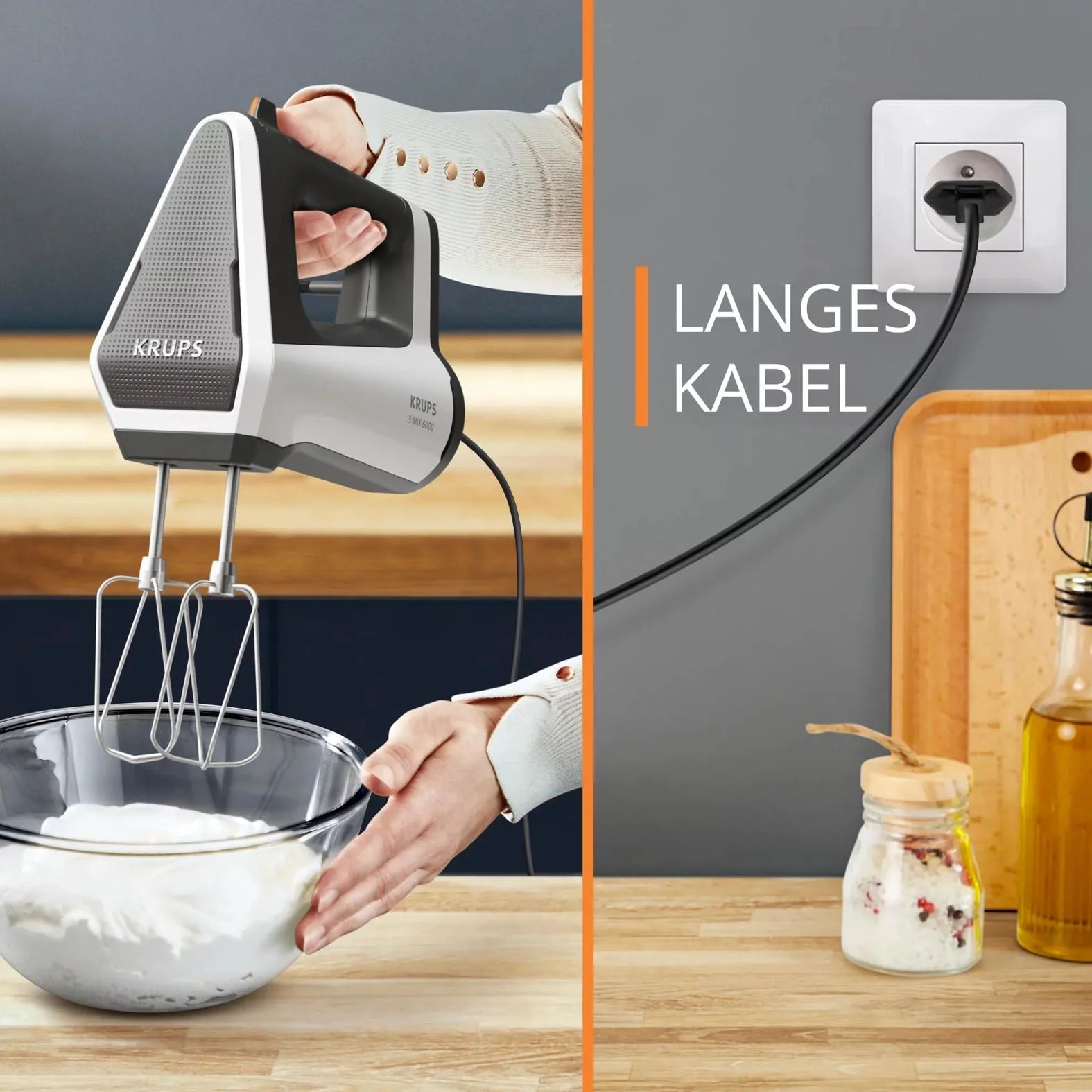 KRUPS 3MIX 6000 Handmixer - weiß