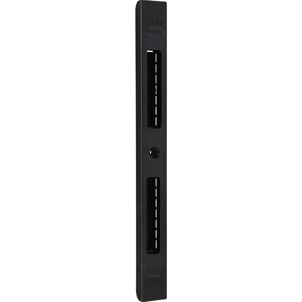 Dormakaba Schließblech verstellbar SB/VAR.7 z.Einfräsen,Rad. 3,5 mm, Zamak schwarz matt