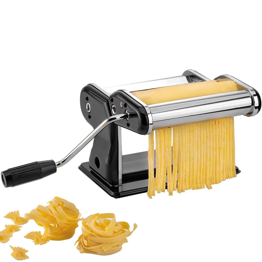 GEFU Profi-Pastamaschine PASTA PERFETTA NERO für Lasagne, Tagliolini, Tagliatelle