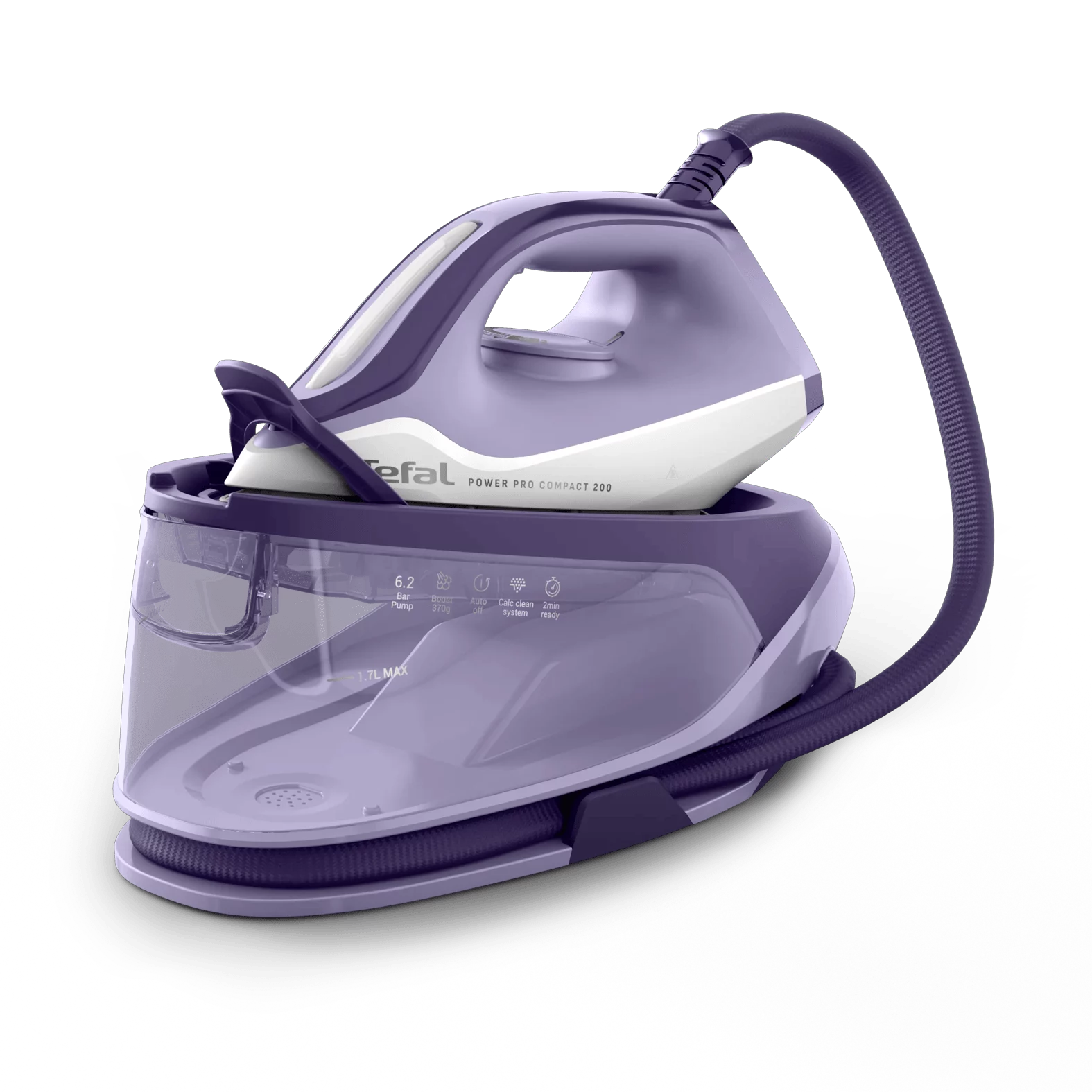 Tefal SV6211 Dampfbügelstation Power Pro Compact 200 - Lila