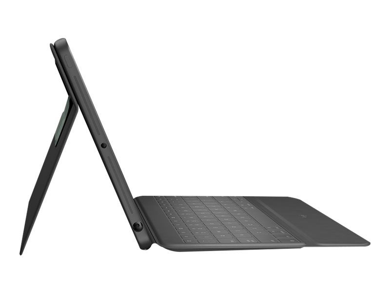 Logitech Rugged Folio - Tastatur und Foliohülle - Apple Smart connector - QWERTZ - Deutsch - für Apple 10.2-inch iPad (7. Generation, 8. Generation, 9. Generation)