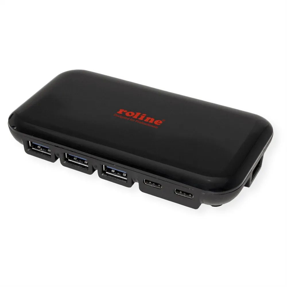 ROLINE USB 3.2 Gen 2 Hub, 7-fach (3x Typ C + 4x Typ A)
