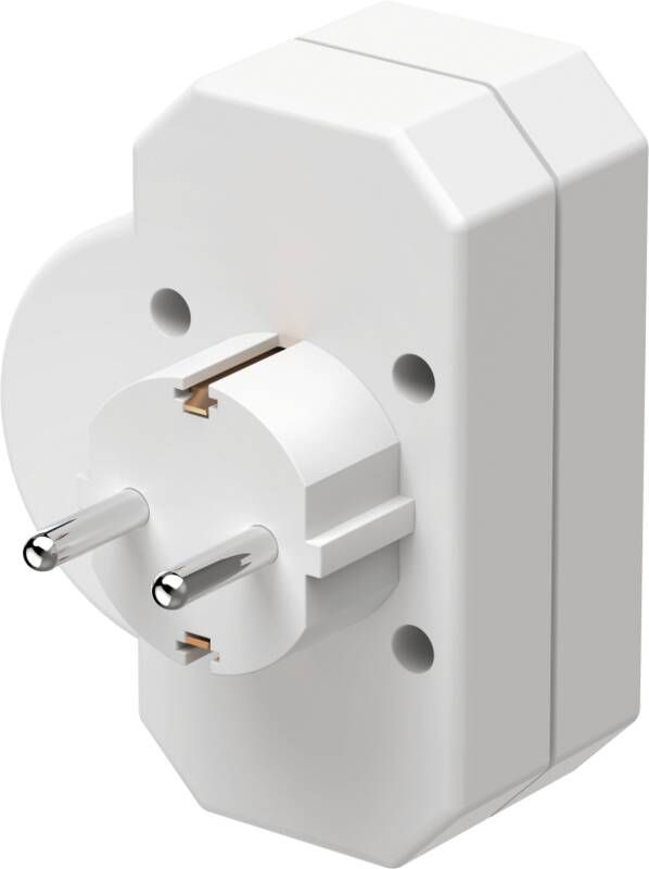 Hama 223217 STECKDOSENADAPT/2EU/1SCHUKO/M.SCH