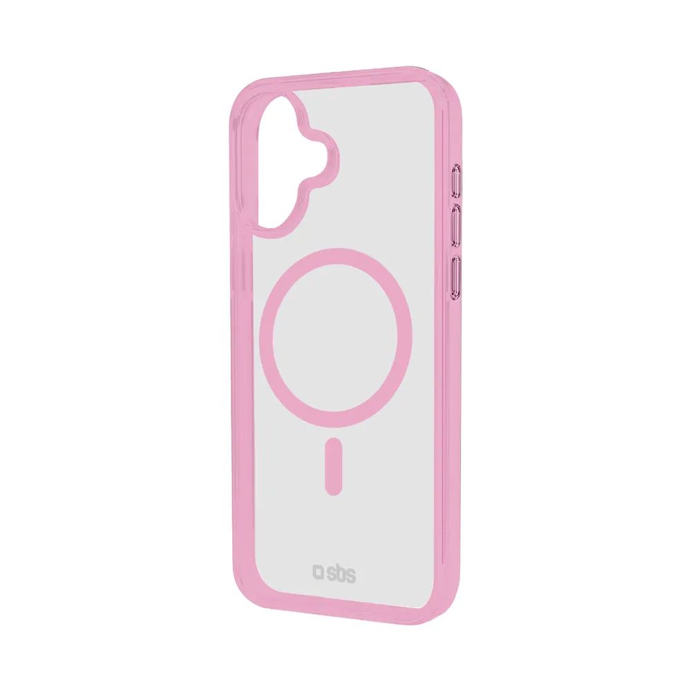 SBS MAG FRAME CASE MagSafe kompatibles Cover für iPhone 16 PLUS, pink