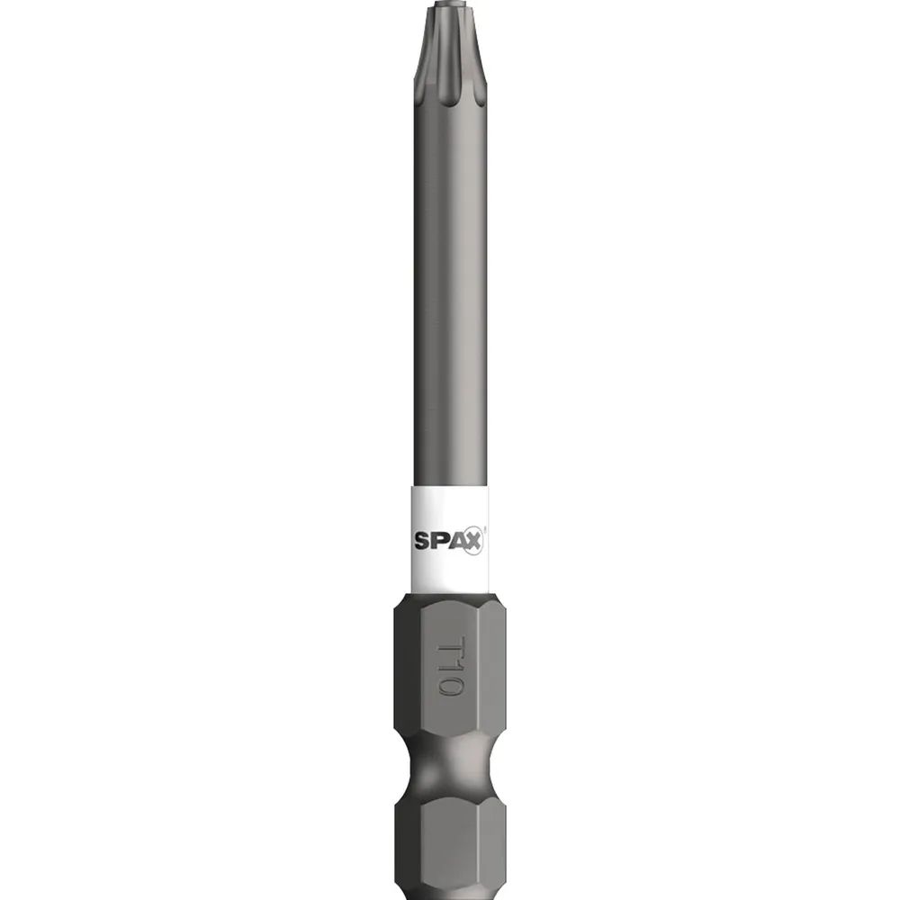 SPAX Bit-Einsatz T-Star 1/4sechskant T10/50 mm Zapfenführung, Inhalt 5 Stück