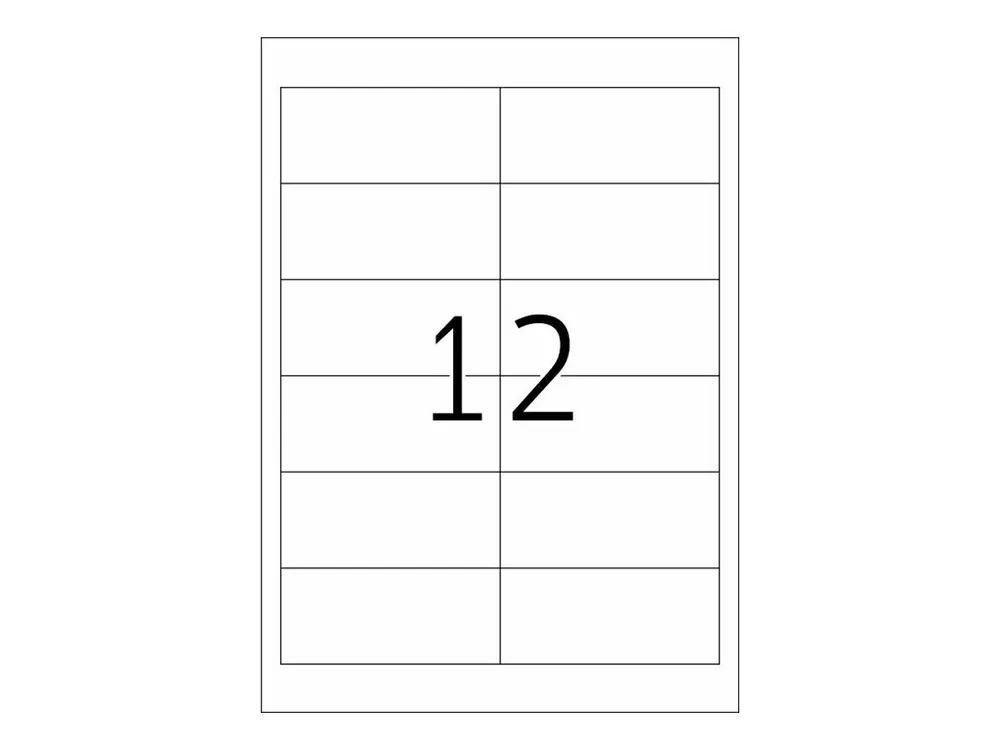 HERMA Premium - Papier - matt - permanent selbstklebend - weiß - 97 x 42.3 mm 300 Etikett(en) (25 Bogen x 12)