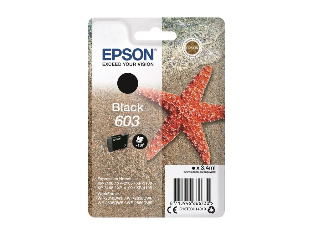 Epson 603 - 3.4 ml - Schwarz - original - Blister
