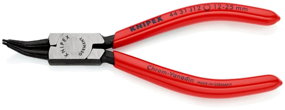 KNIPEX Sicherungsringzange für Innenringe in Bohrungen 45° gewinkelt mit Kunststoff überzogen schwarz atramentiert 140 mm