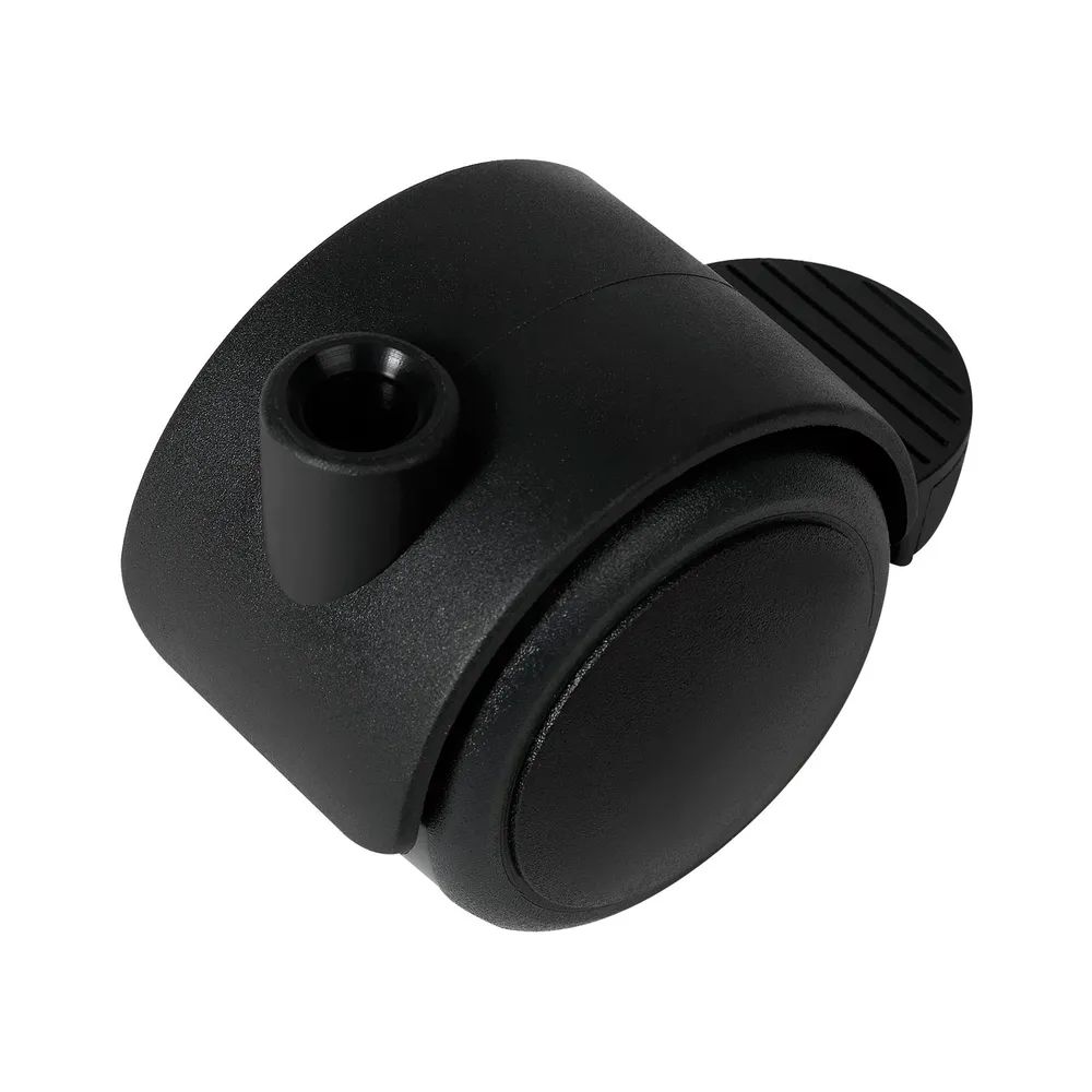 Maier H.C.GmbH Möbelrollen Doppel-Lenkrolle Duo weich Kunststoff Feststeller 50 mm 50 kg schwarz