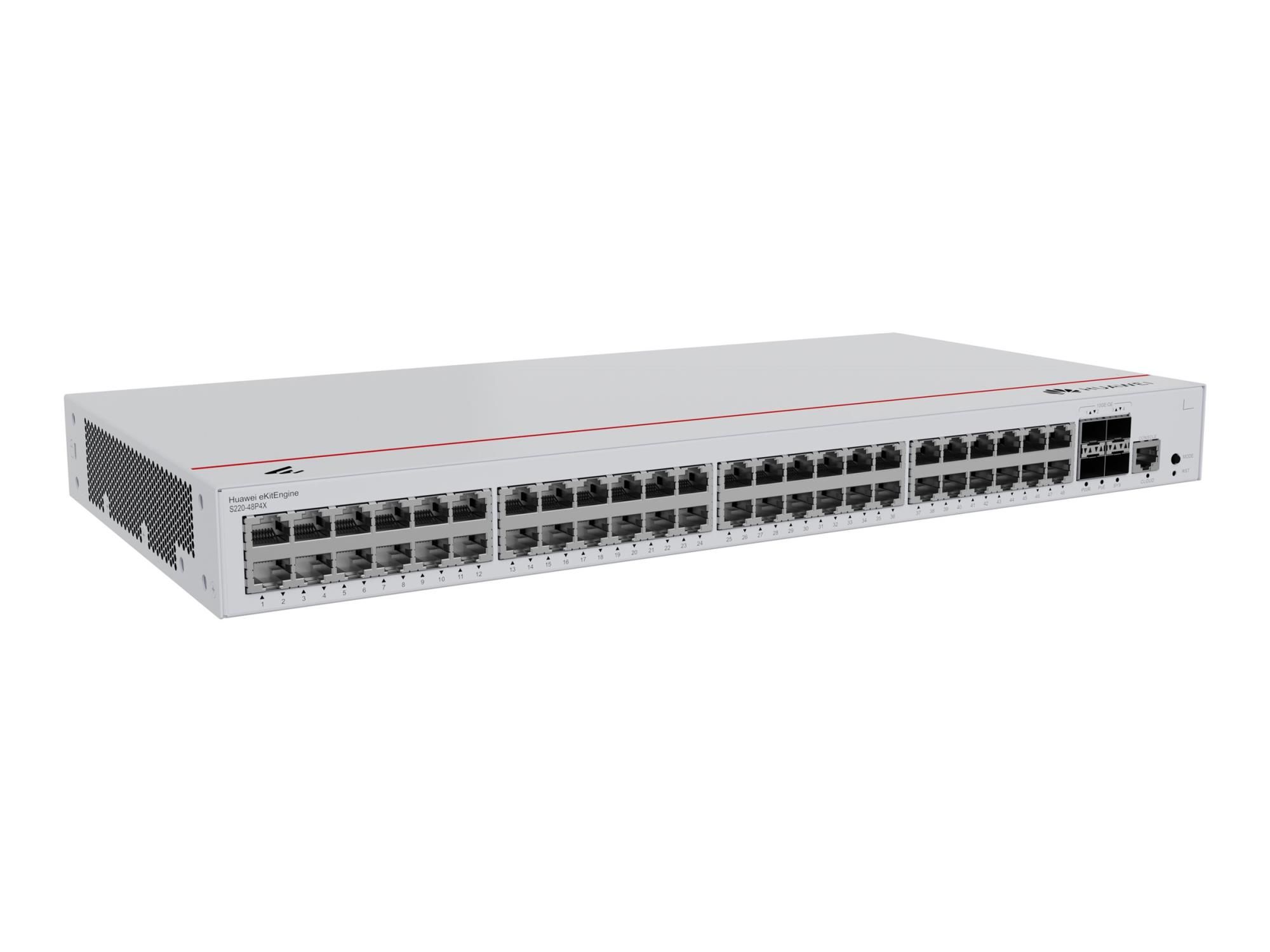 Huawei eKitEngine S220 Series S220-48P4X - Switch - managed - 48 x 10/100/1000 (PoE+)