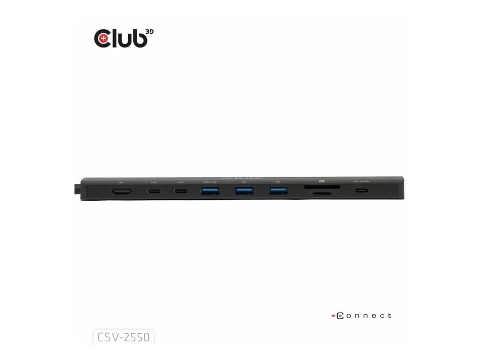 Club 3D 10-in-1 - Dockingstation - für Desktop, Laptop