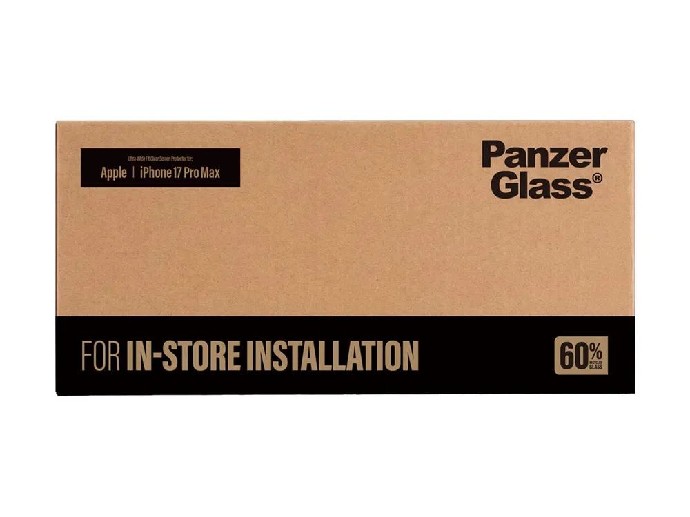 PanzerGlass Bildschirmschutz für Handy - ultraweite Passform für Fastfit-Installationsmaschine