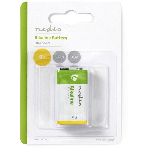 Nedis ALKALI BATTERIE 9V / NEDIS BAAKLR611BL