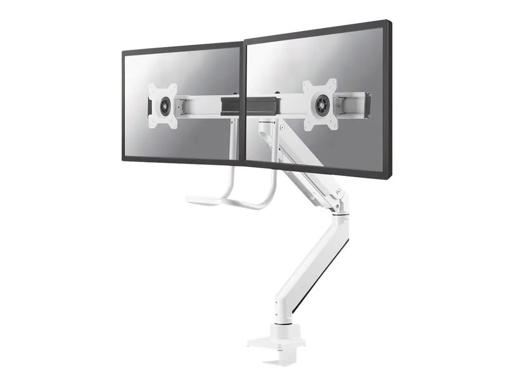Neomounts NM-D775DX - Befestigungskit - Voll beweglich - für 2 LCD-Displays - Aluminium - weiß - Bildschirmgröße: 25.4-81.3 cm (10"-32")