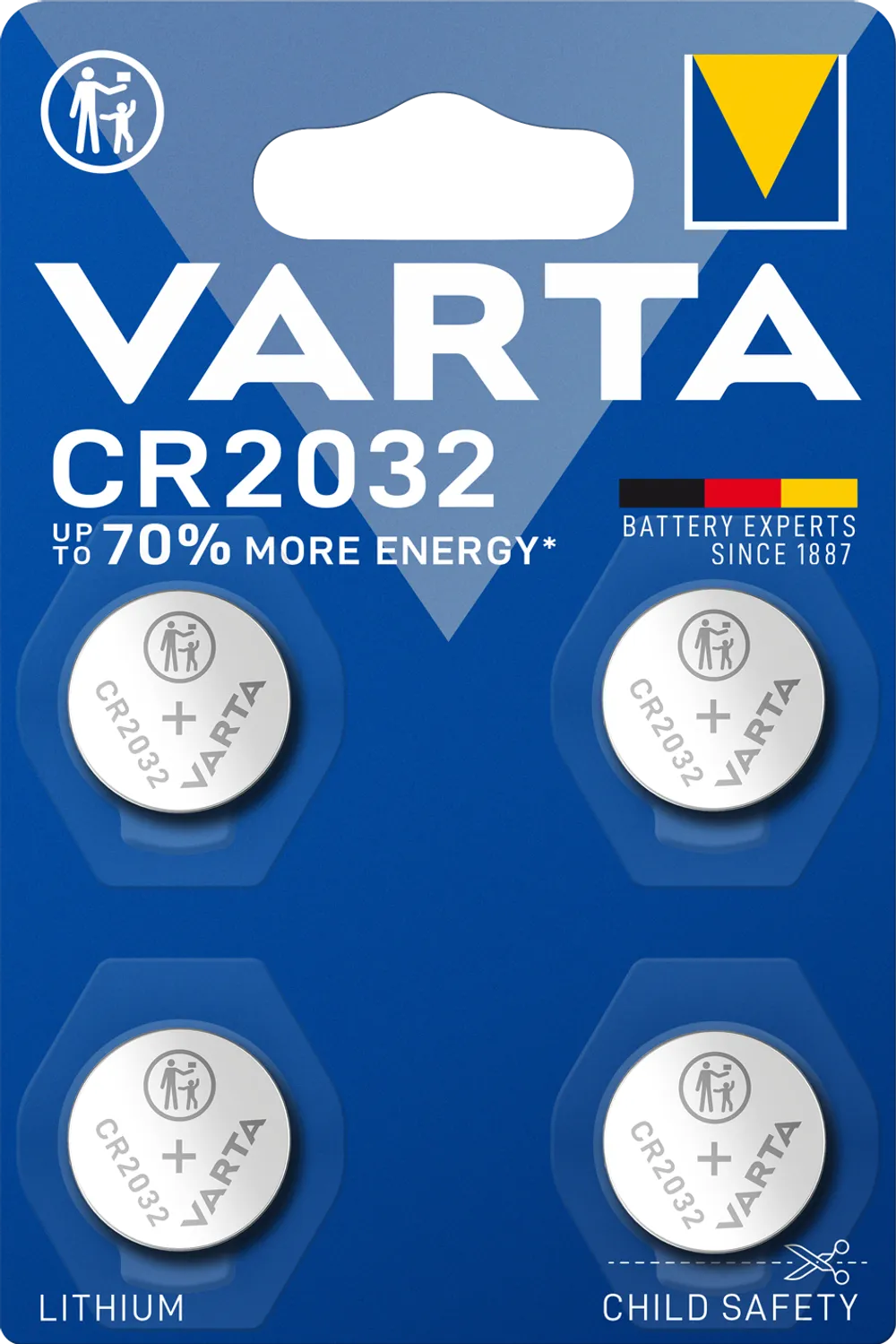 VARTA LITHIUM Coin CR2032 Blister 4