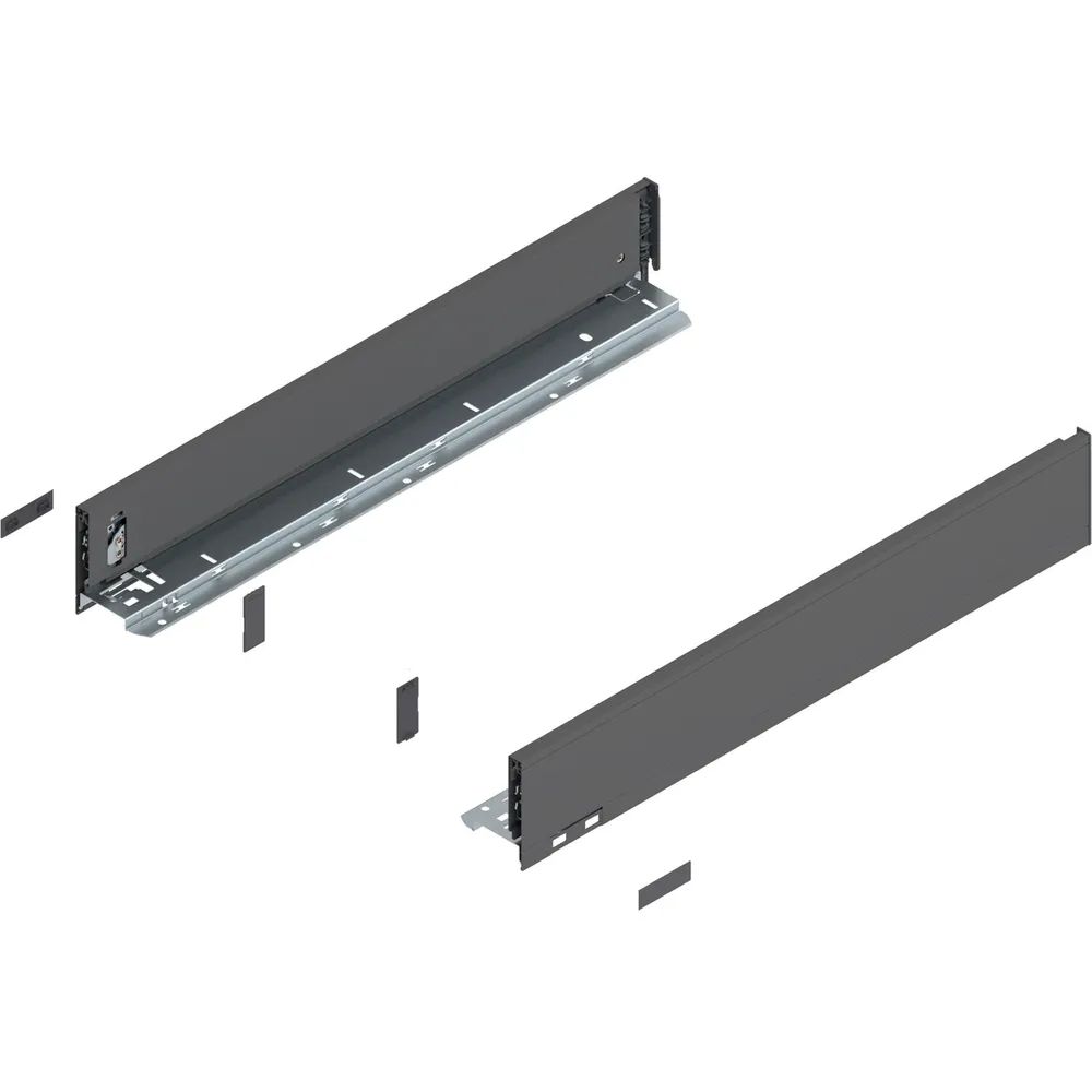 BLUM LEGRABOX pure Zarge Höhe M, NL 550, Oriongrau-matt
