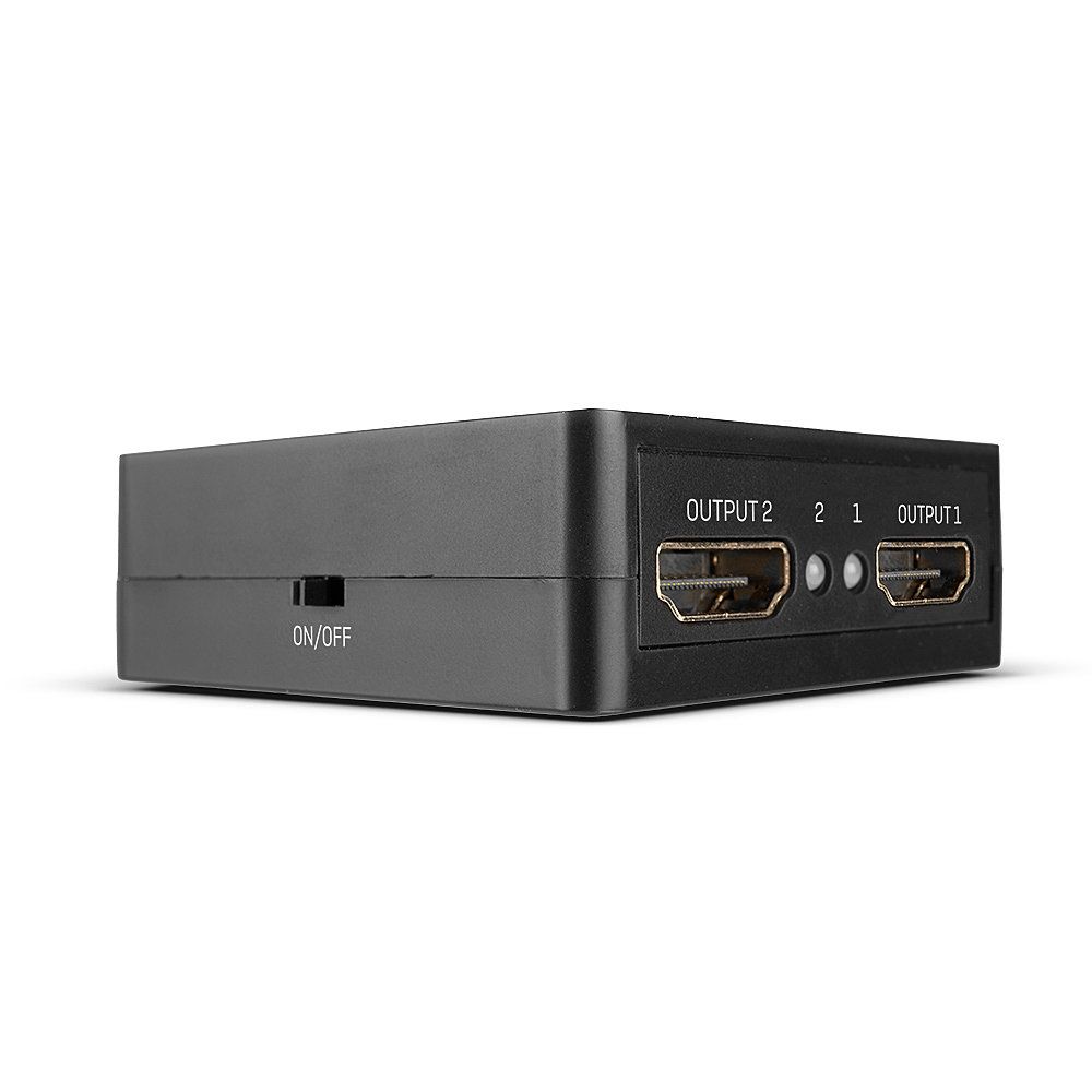 Lindy Compact 2 port HDMI 18G splitter - Video-/Audio-Splitter