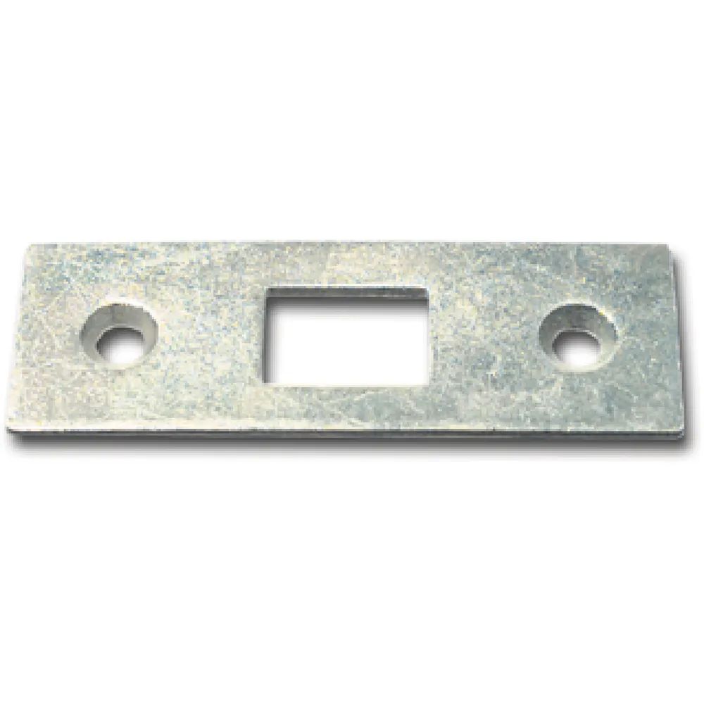 Hilber Beschläge GesmbH Beschläge unde Metallwarenerzeugung Schließblech für Einlegstangen gerade, 53 x 18 mm, Stahl verzinkt