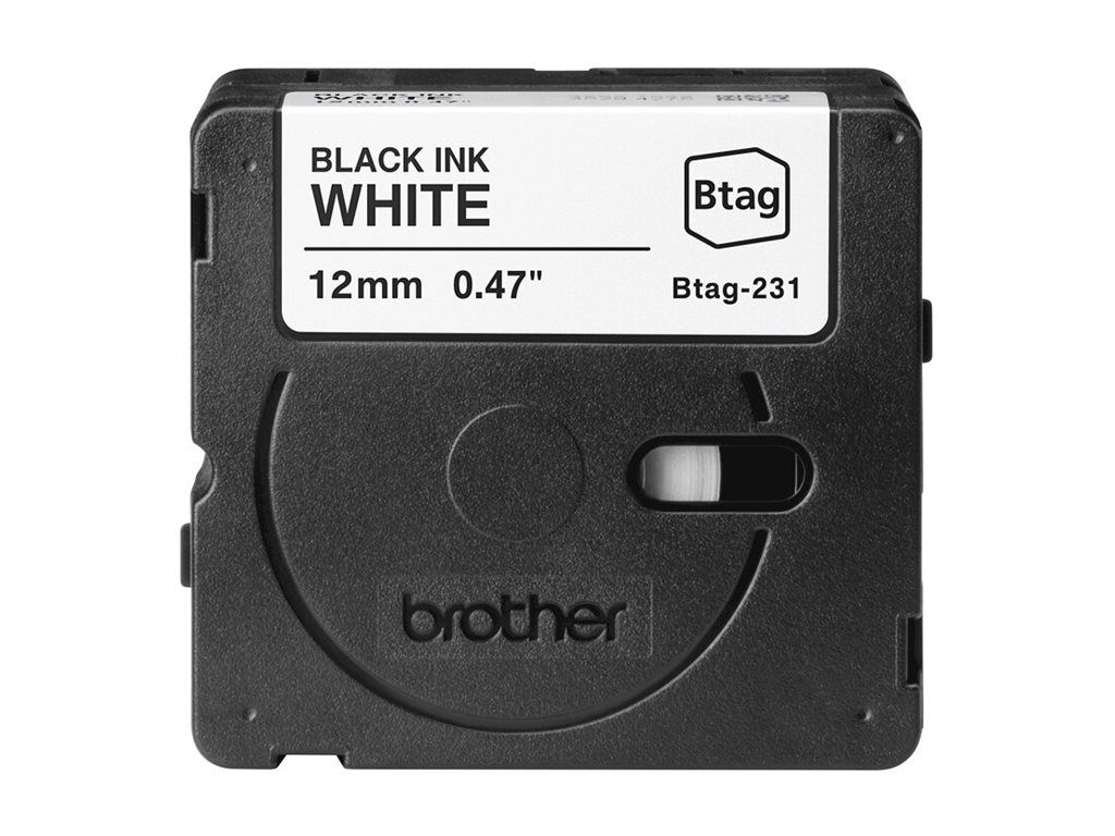 Brother BTAG-231 - Schwarz auf Weiß - Rolle (1,2 cm x 4 m)