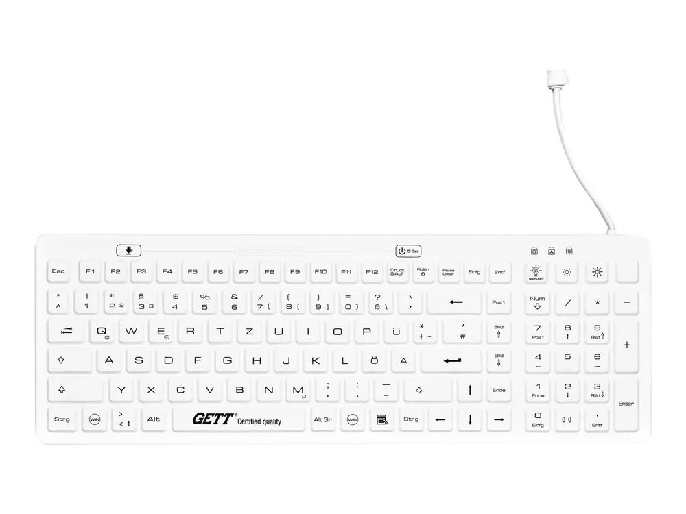 GETT TKG-110-GCQ-MED-AM-IP68-BACKL-WHITE-USB