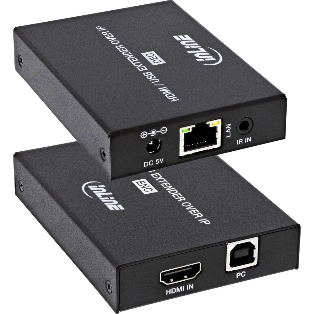 InLine KVM Extender over IP - HDMI Full-HD - 150m - Set