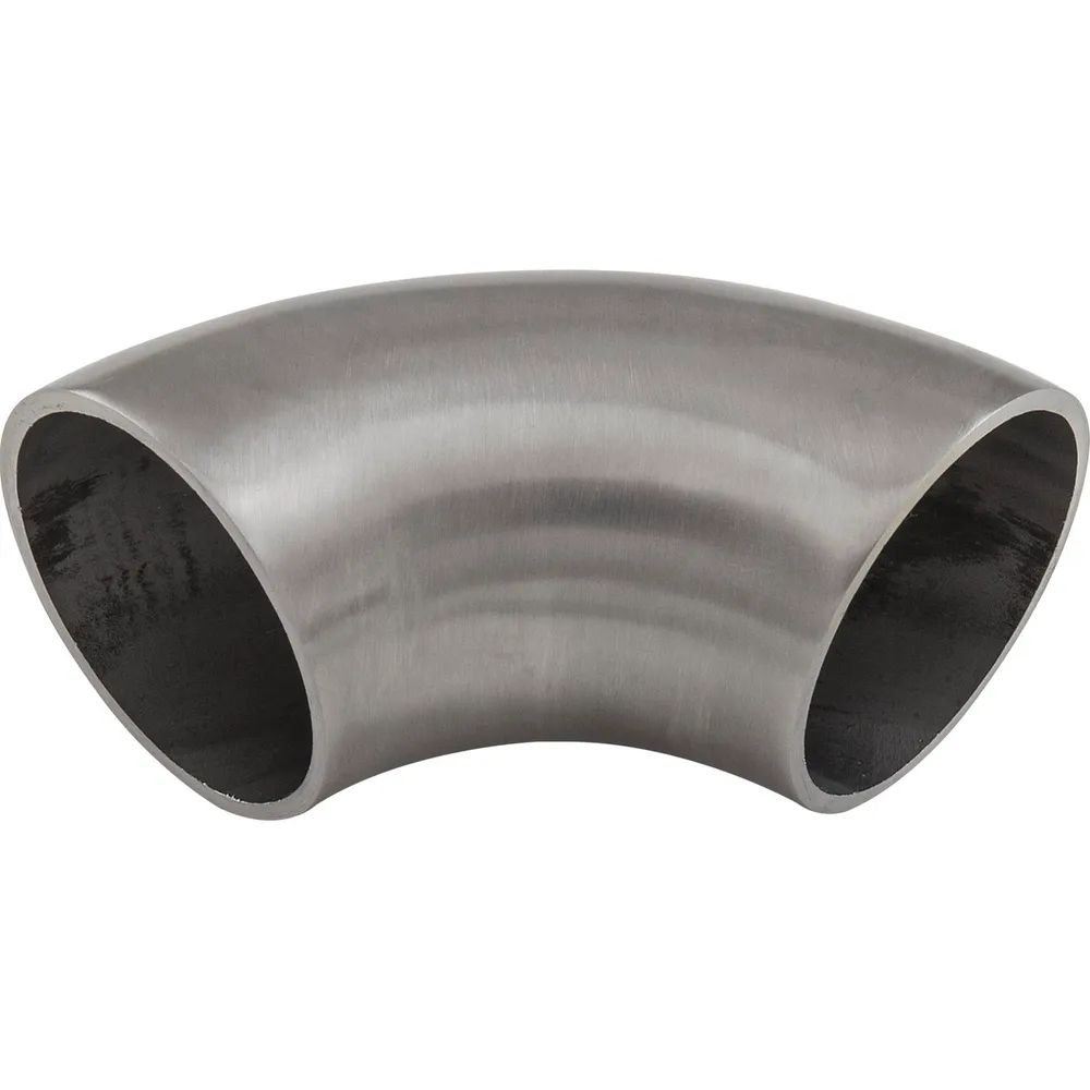ECONOMY Schweissfitting 90° für Rohr ø 33,7 x 2,0 mm,Edelstahl geschliffen V2A