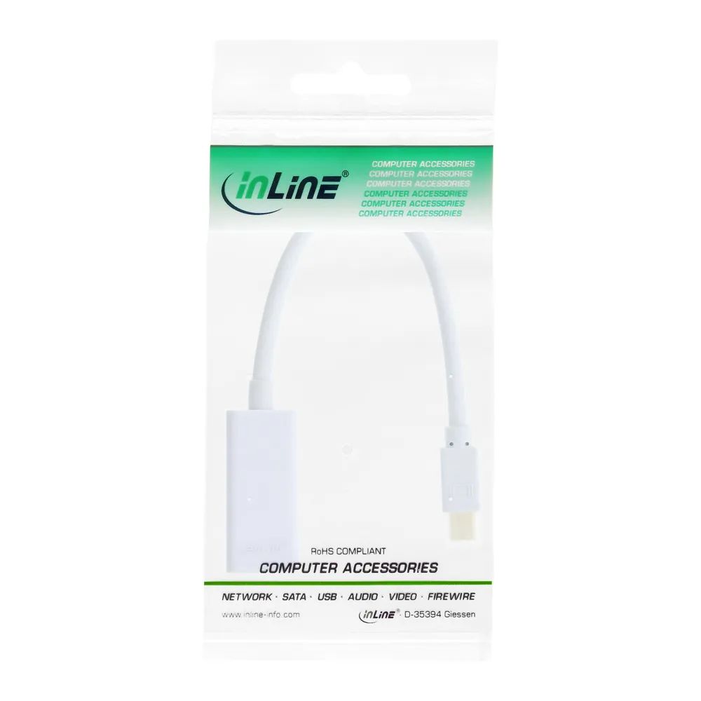 InLine Mini DisplayPort HDMI Adapterkabel mit Audio - 4K/30Hz