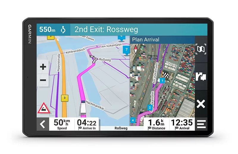 Garmin dēzl LGV810, 8-Zoll LKW-Navi mit Live Traffic Verkehrsinformationen