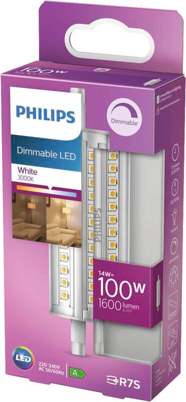 Philips Spot (dimmbar) - 14 W - 100 W - 1600 lm - 15000 h - Weiß