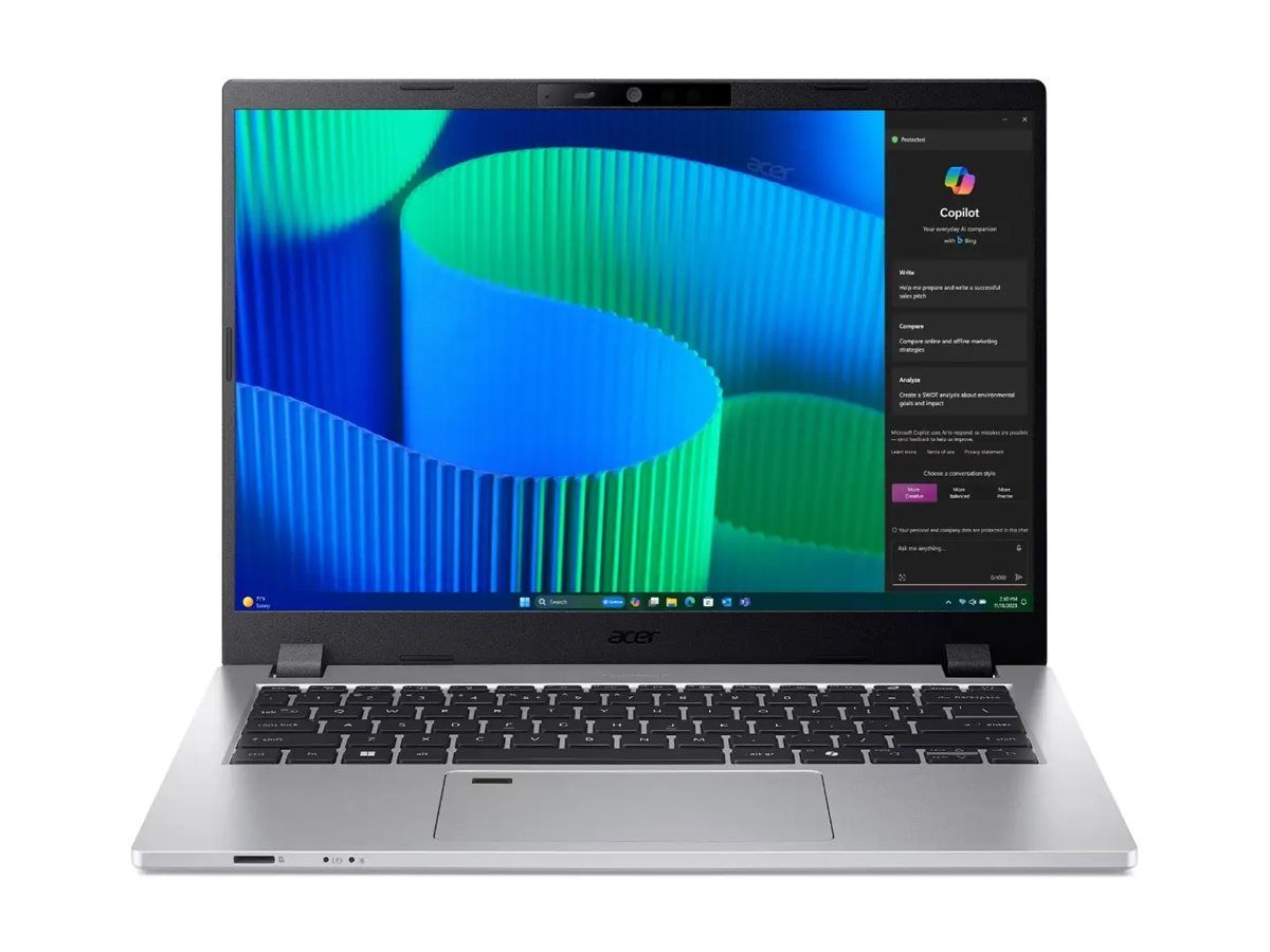 Acer TravelMate P2 14 TMP214-56-TCO - Intel Core 5 120U / 1.4 GHz - Win 11 Pro - Intel Graphics - 16 GB RAM - 512 GB SSD NVMe - 35.6 cm (14")