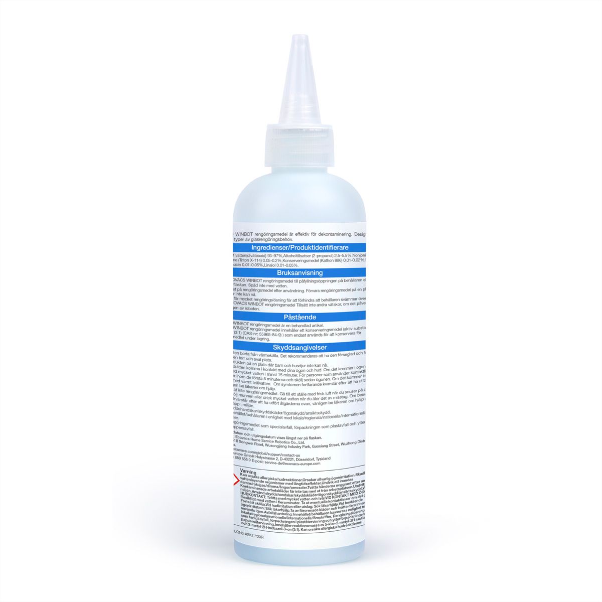 Ecovacs Reinigungslösung 230ml, zu Winbots-Serie