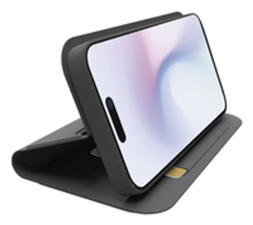 SBS Wallet Stand Case in PU für iPhone 16 Pro Max black - Tasche