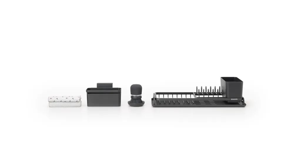 Brabantia SinkSide Abwasch-Set, 4-teilig - Dark Grey