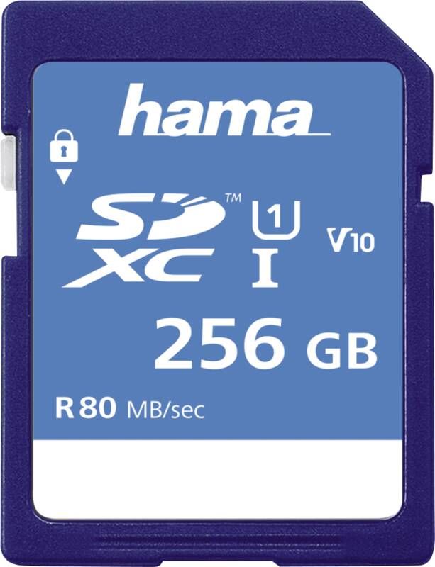 Hama 123997 SDXC 256GB C10 UI V10 80MB/s
