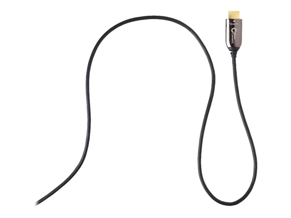 MicroConnect Kit HDMI-Kabel mit Ethernet - 10 m - Hybrid Kupfer/Kohlefaser - Schwarz - HAOC-Kabel (Hybrid Active Optical Cable)