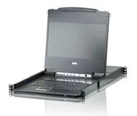 ATEN CL6708MW D LCD 8 KVM Sw USB-DVI - KVM-Umschalter - 8-Port