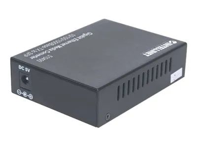 Intellinet Gigabit Ethernet to SFP Media Converter, 10/100/1000Base-Tx to SFP slot, empty - Medienkonverter - 1GbE - 10Base-T, 100Base-TX, 1000Base-T - RJ-45 / SFP (mini-GBIC)